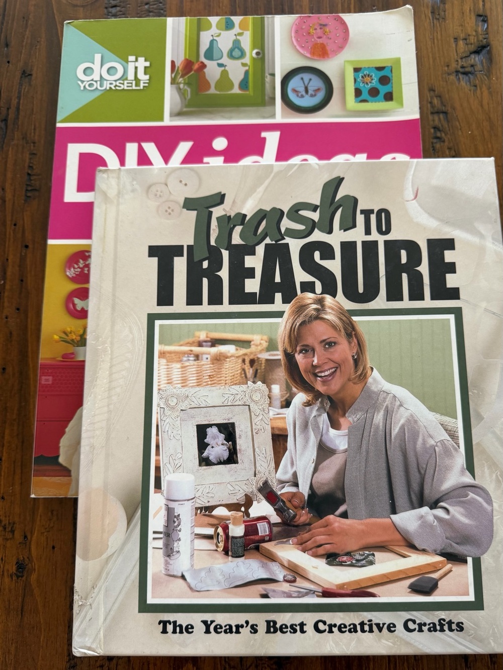Trash to Treasure, DIY  ideas ,Bundle of two books.